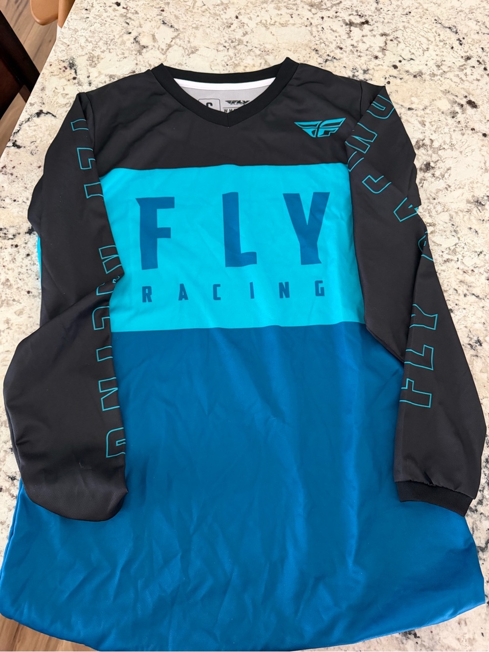 Fly Racing F16 Dirt Bike Motocross Jersey Teal Blue NWOT